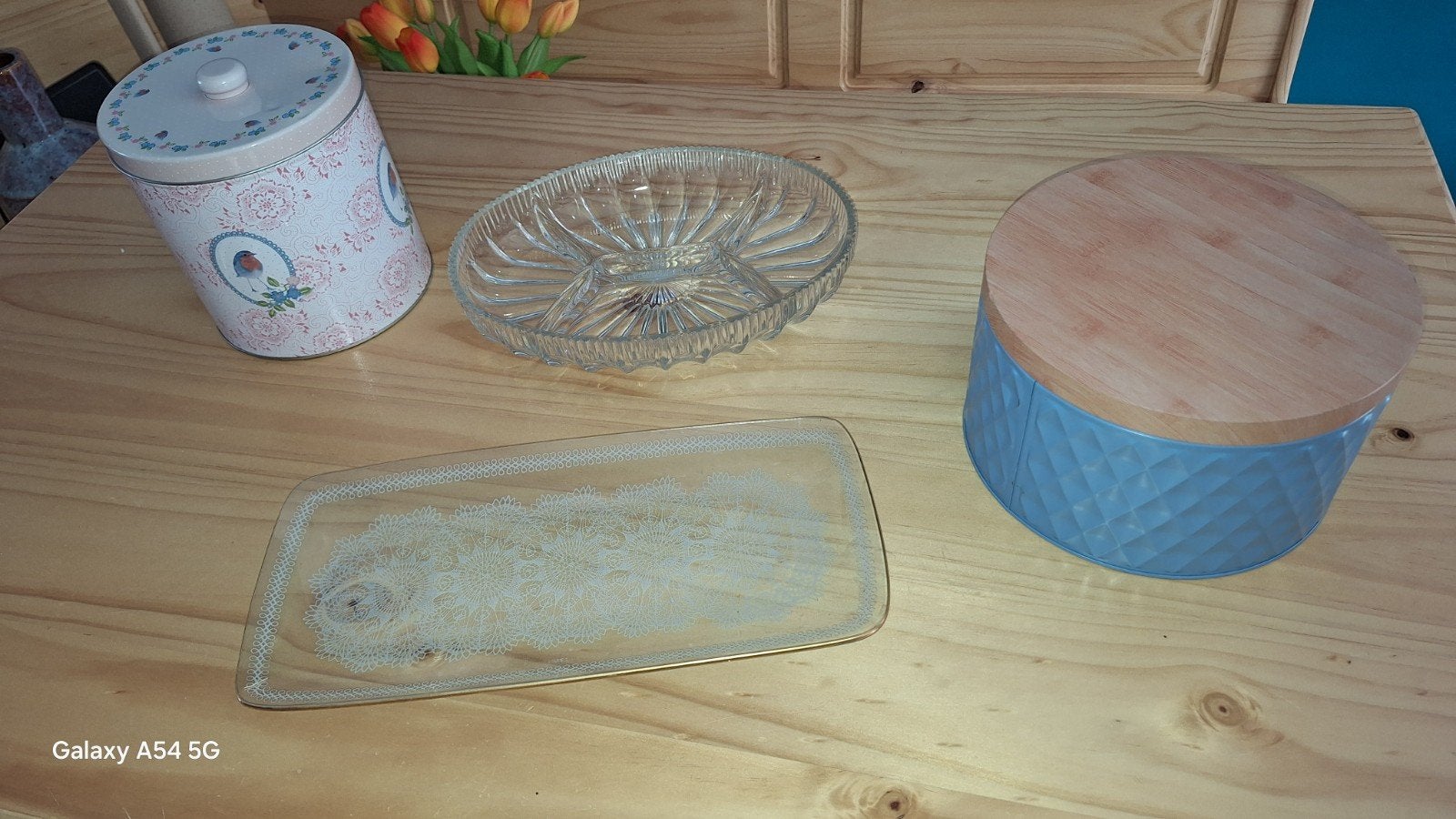 koektrommel en schaaltjes., Ophalen of Verzenden, Schaal