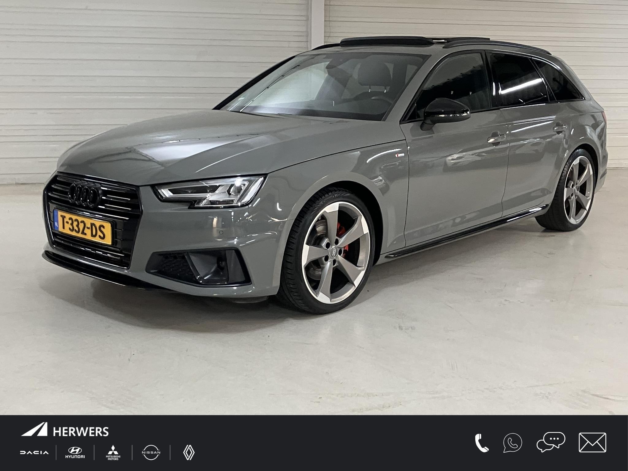 Audi A4 Avant 40 TFSI Sport S line black edition / Panoramis, Auto's, Audi, Stof, Gebruikt, 1984 cc, A4