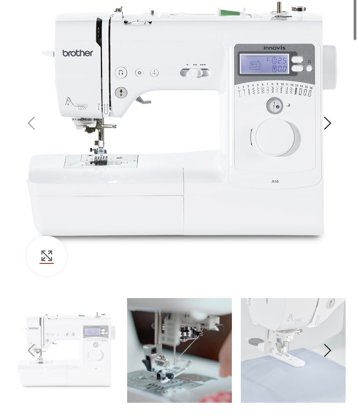 Brother Innov-is A16 Naaimachine NIEUW + naaicursus, Hobby en Vrije tijd, Naaimachines en Toebehoren, Ophalen of Verzenden, Zo goed als nieuw