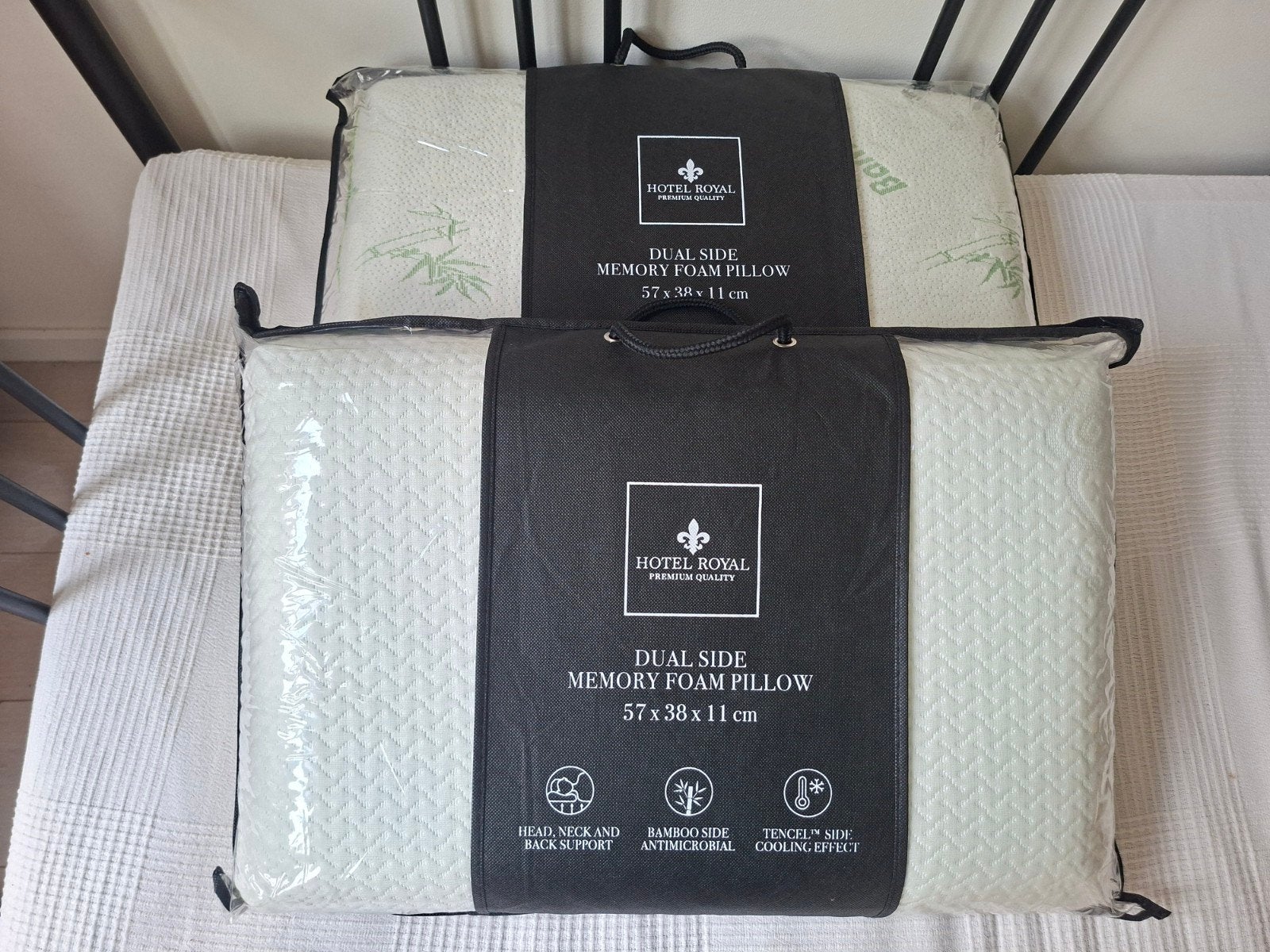 Memory Foam Pillows, Eenpersoons, Wit, Ademend, Overige materialen