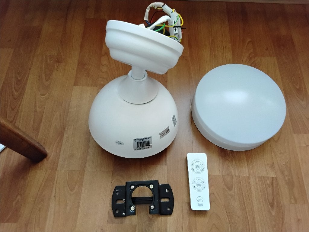 Plafondventilator, Witgoed en Apparatuur, Ventilatoren, Zo goed als nieuw, Plafondventilator, Ventilator met afstandsbediening
