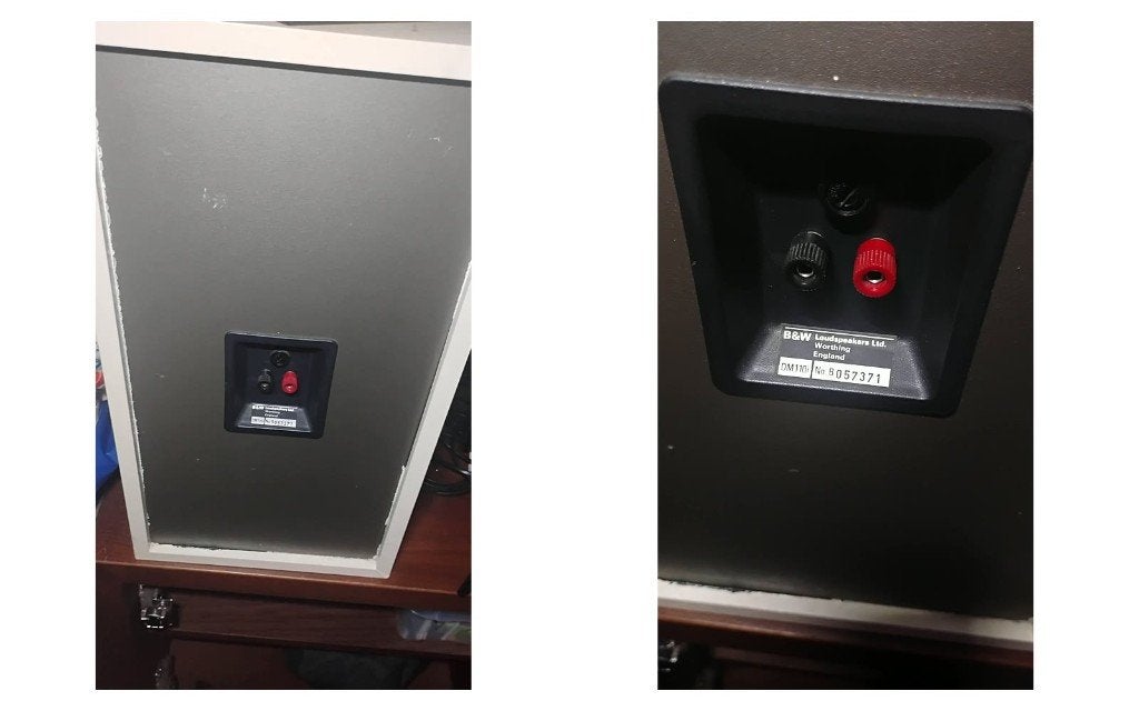 B&W DM110i luidsprekers set van 2 - Made in England, Audio, Tv en Foto, Luidsprekers, Gebruikt, Minder dan 60 watt, Boekenplank luidspreker