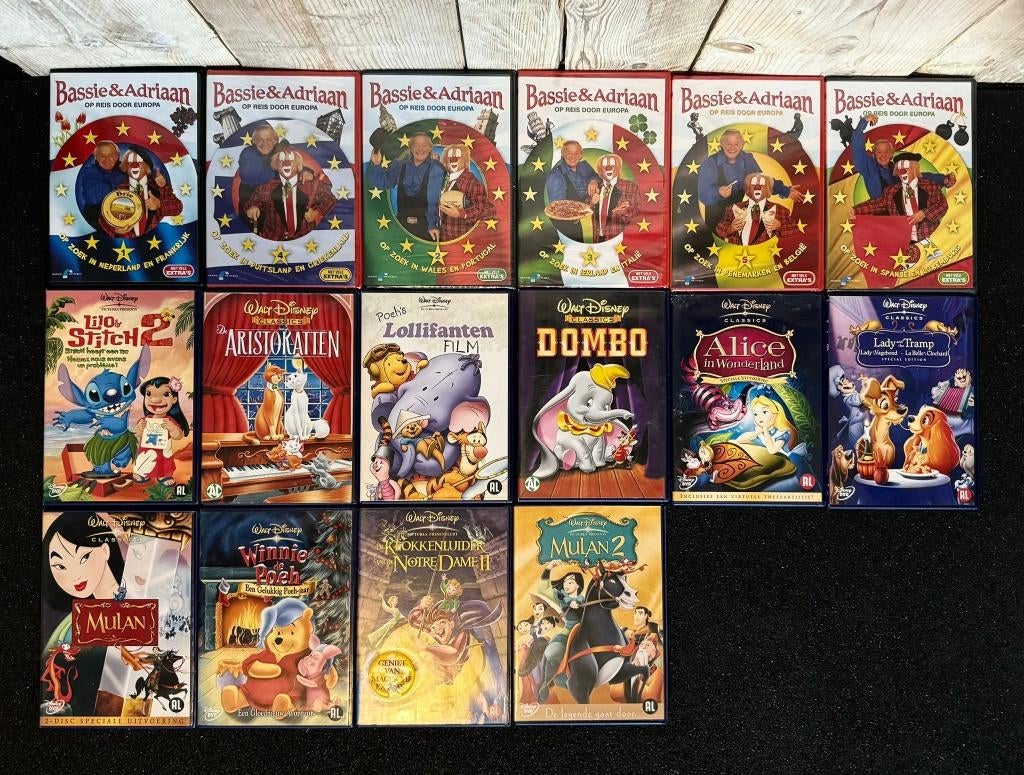 Bassie & Adriaan + Disney DVD Collectie, Alle leeftijden, Ophalen of Verzenden, Zo goed als nieuw