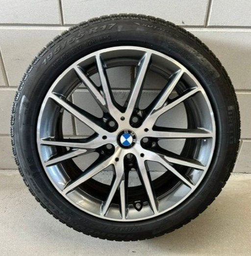 BMW velgen met winterbanden voor F40, F44, F45 en F46, Ophalen, Gebruikt, Banden en Velgen, 17 inch