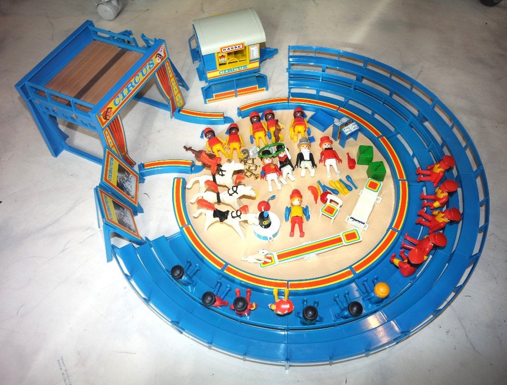 Erg mooie uitgebreide set Playmobil Circus 3510 uit 1970, Complete set, Overige typen, Ophalen of Verzenden, Zo goed als nieuw