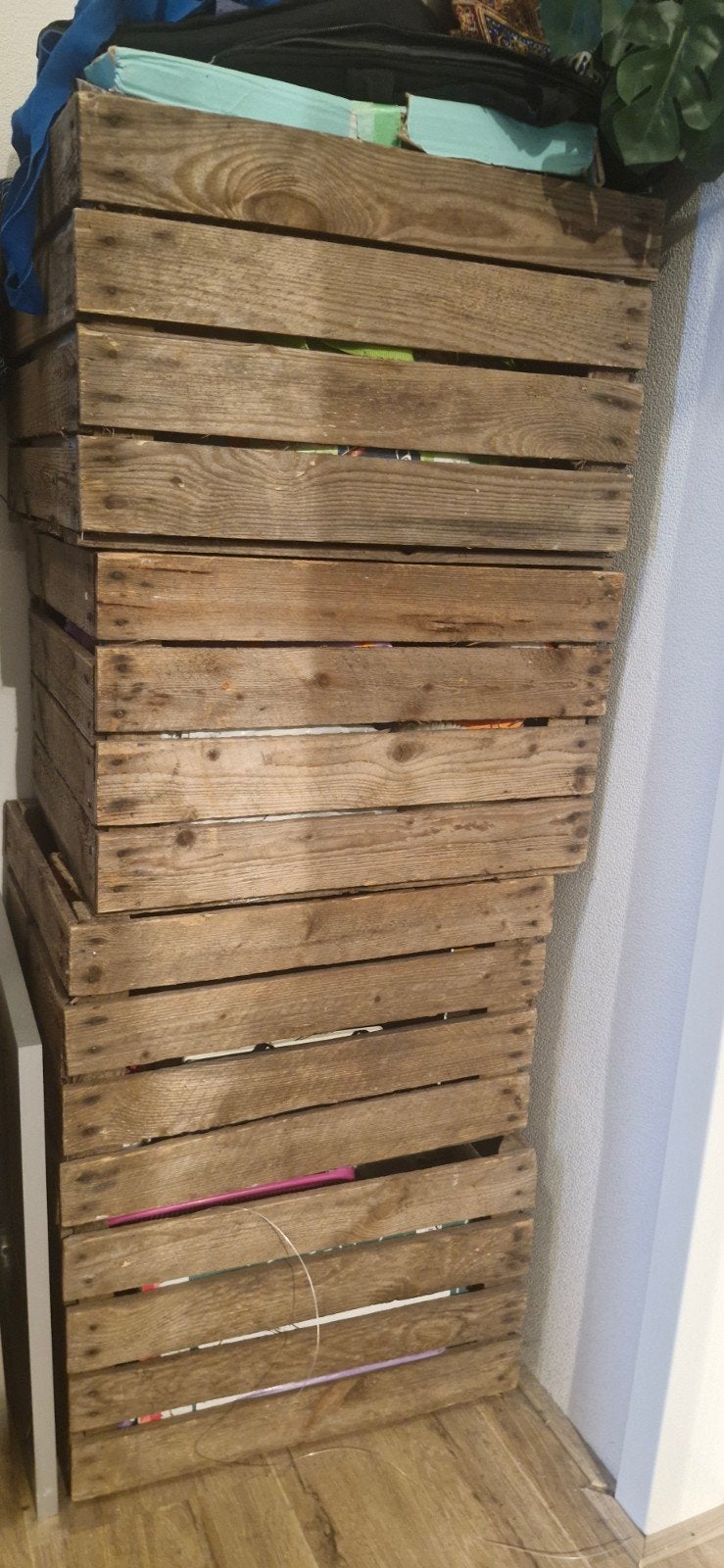 Decoratieve Houten Fruitkistjes - 10 stuks, Ophalen, Gebruikt, Overige houtsoorten, Minder dan 50 cm