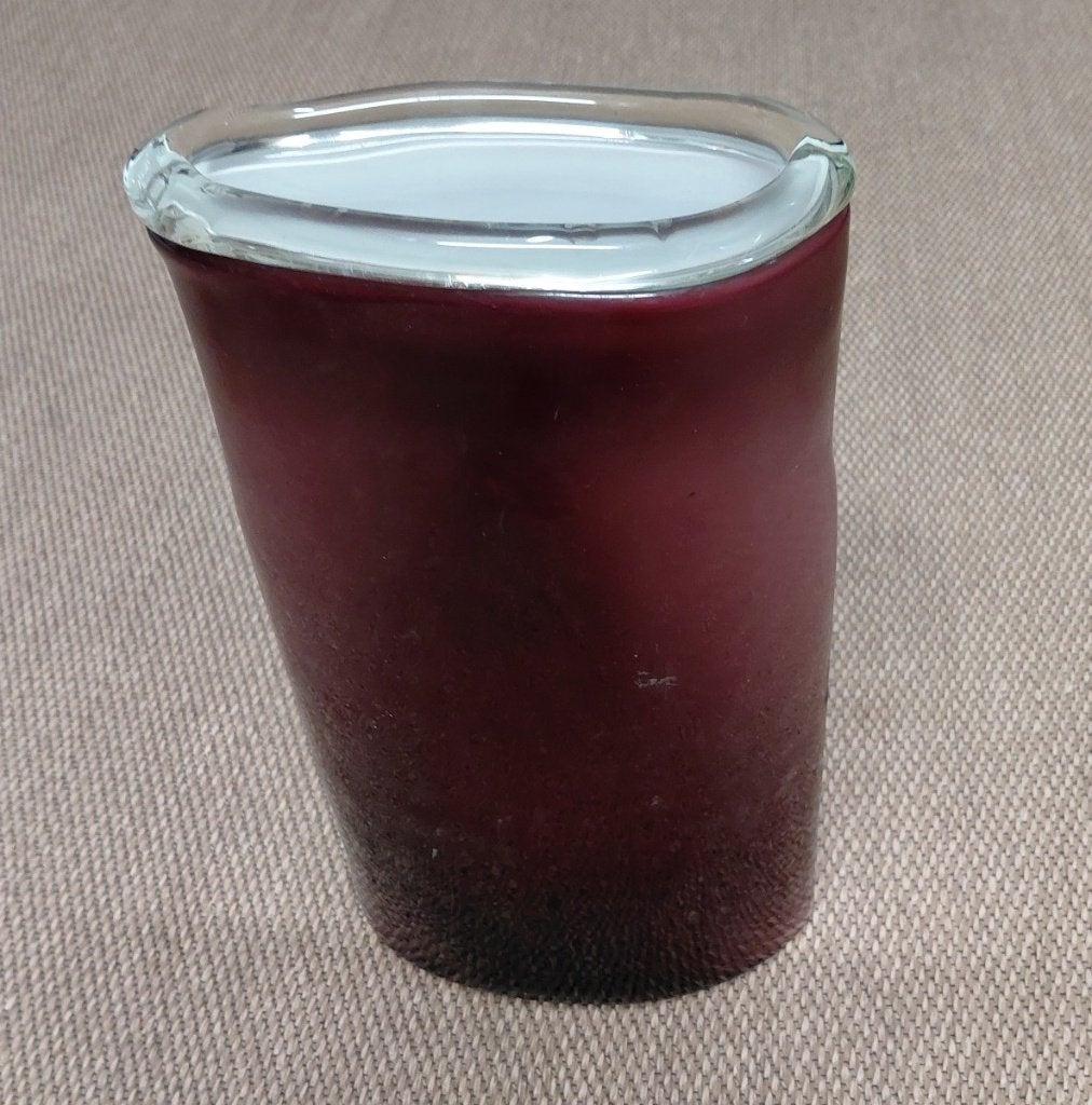 Vaas van glas, Meerkleurig, Ophalen of Verzenden, Glas, Zo goed als nieuw