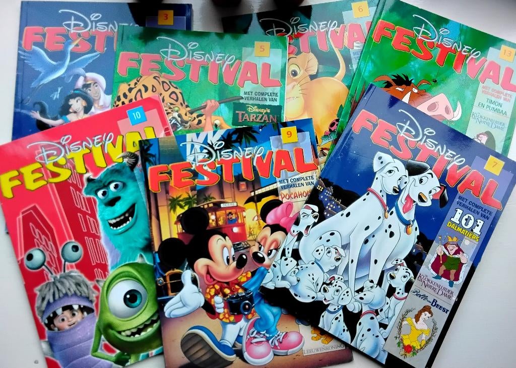7x Disney Festival - stripverhalen over tekenfilmpersonages, Boeken, Stripboeken, Meerdere stripboeken, Ophalen of Verzenden, Gelezen
