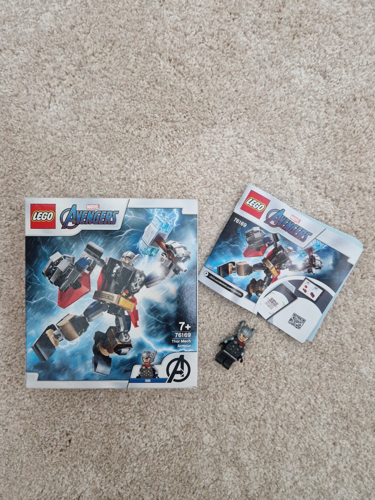 LEGO Marvel Avengers Thor Mech Armor 76169 met minifiguur, Ophalen, Marvel, Lego, Zo goed als nieuw