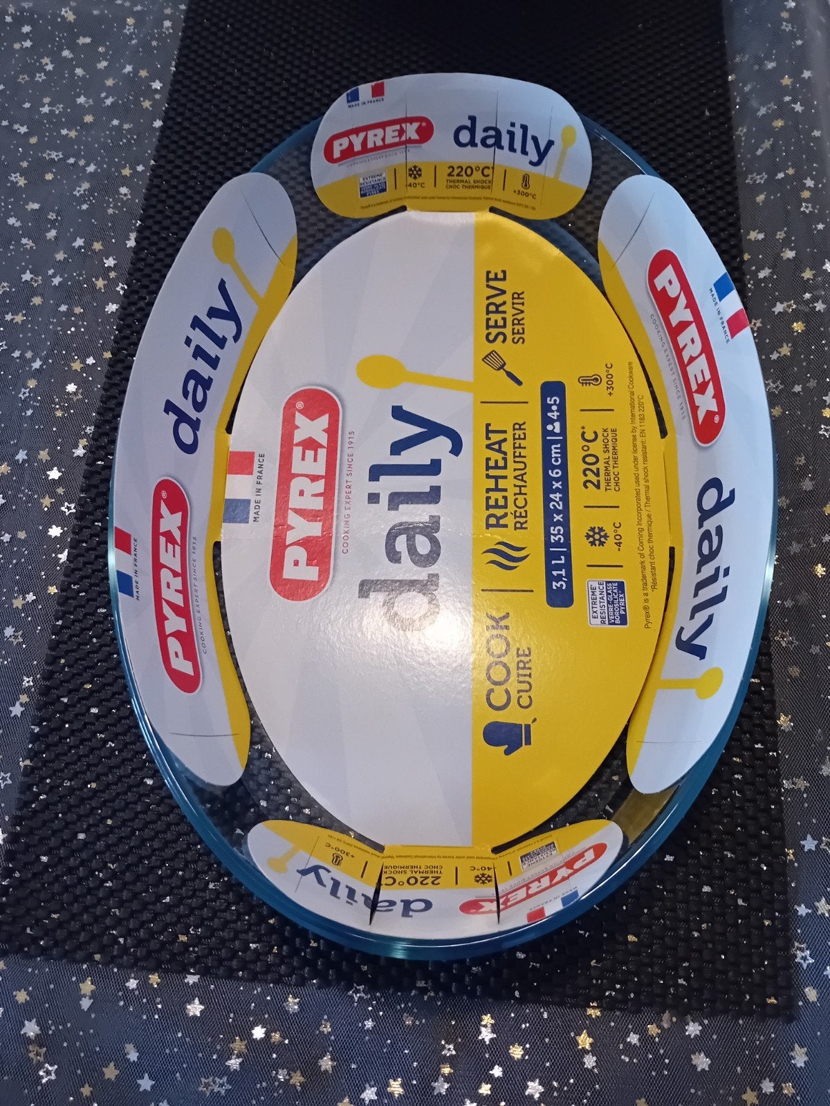 Pyrex Glazen Ovenschaal 3,1Liter. 35 x 24 x 6 cm .Nieuw!, Ophalen