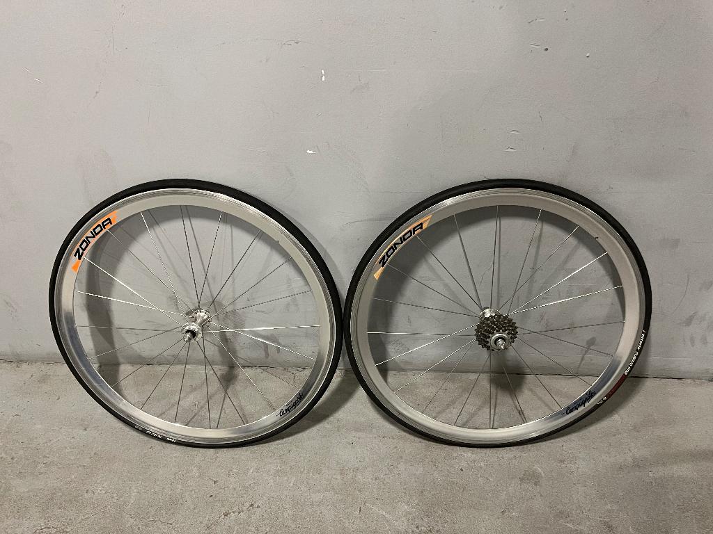 Campagnolo zonda wiel set, Fietsen en Brommers, Fietsonderdelen, Zo goed als nieuw, Aluminium, Racefiets, Ophalen