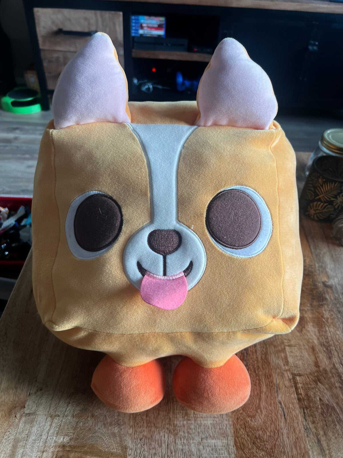 Grote Pet Simulator knuffel (oranje), Ophalen, Oranje, Overige typen, Zo goed als nieuw