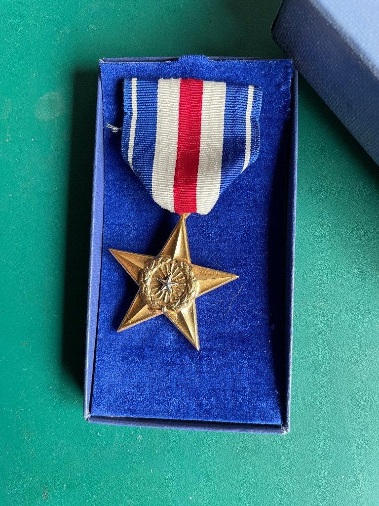 US silver star origineel wo2 ww2, Ophalen of Verzenden, Landmacht, Amerika, Embleem of Badge