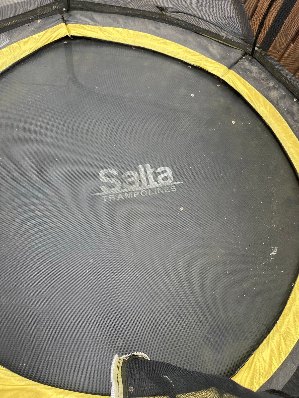 Salta Trampoline 160cm met net (gebruikt), Ophalen, Gebruikt