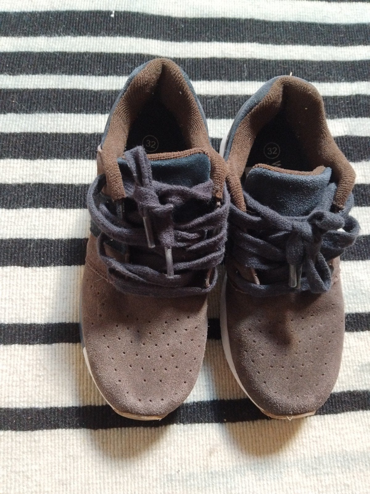 Woeffies Kinderschoenen Maat 32 - Bruin/Blauw, Ophalen, Gebruikt, Jongen of Meisje, Schoenen