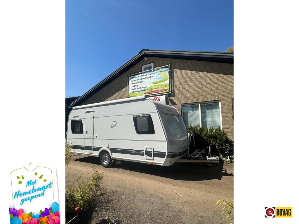 Dethleffs Camper 470 FR +luifel+mover, Caravans en Kamperen, Caravans, tot en met 4, 1000 - 1250 kg, Rondzit, Dethleffs, Frans bed