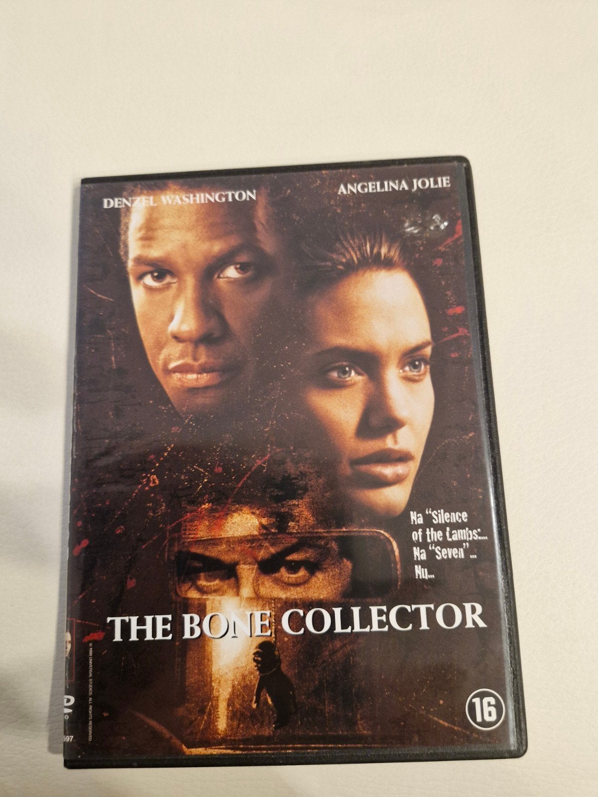 The Bone Collector DVD - Denzel Washington, Angelina Jolie, Psychologische thriller, Vanaf 16 jaar, Ophalen of Verzenden, Spaans