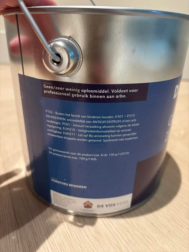 Glazol WSU Zijdeglans Lak Wit - Waterbasis 2,5L, Ophalen, Wit, Nieuw, Lak
