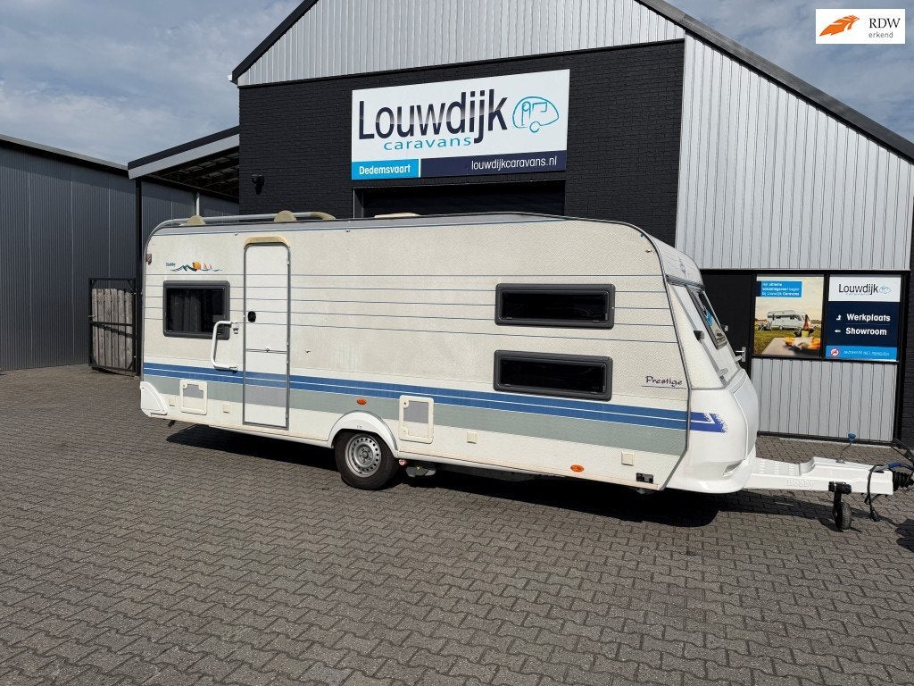 HOBBY Prestige 540 UK ’02 (6 Pers., Mover), Caravans en Kamperen, Rondzit, Hobby, Overige typen, 7 tot 8 meter