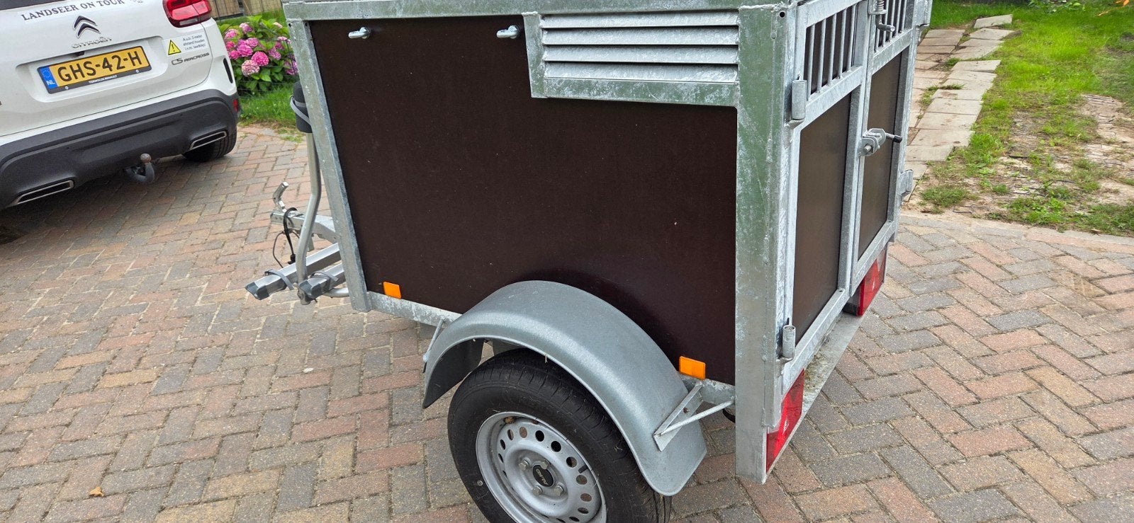 BW Trailers Hondenkar / Bagagewagen met fietsendrager, Ophalen, Gebruikt