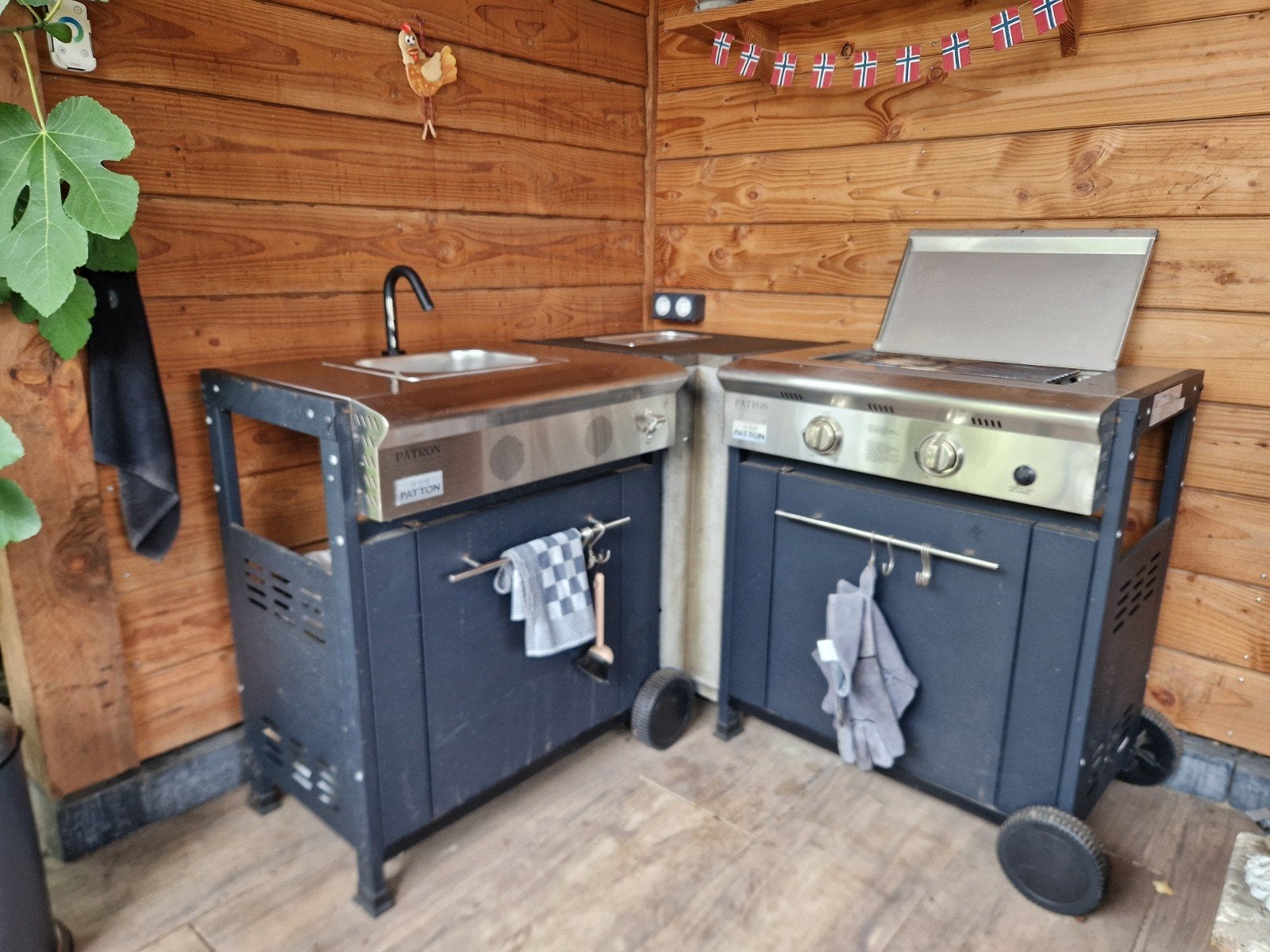 Buitenkeuken Patron, Tuin en Terras, Buitenkeukens, Ophalen, Gebruikt, Gas, Patton
