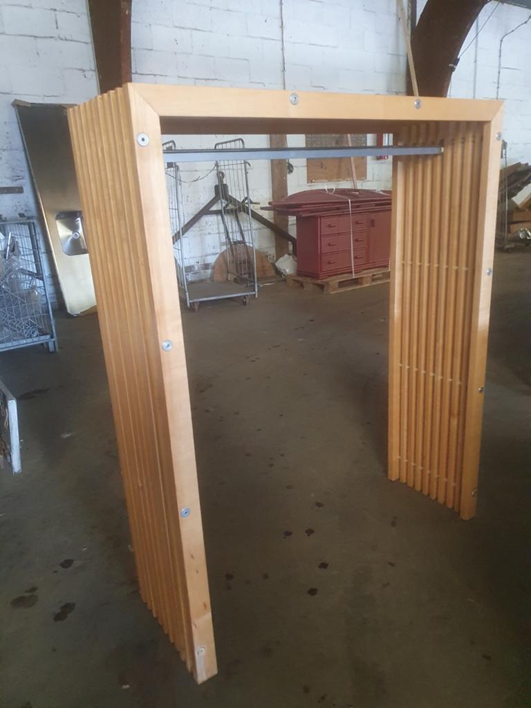 Houten kledingrek / kapstok, Ophalen, Gebruikt