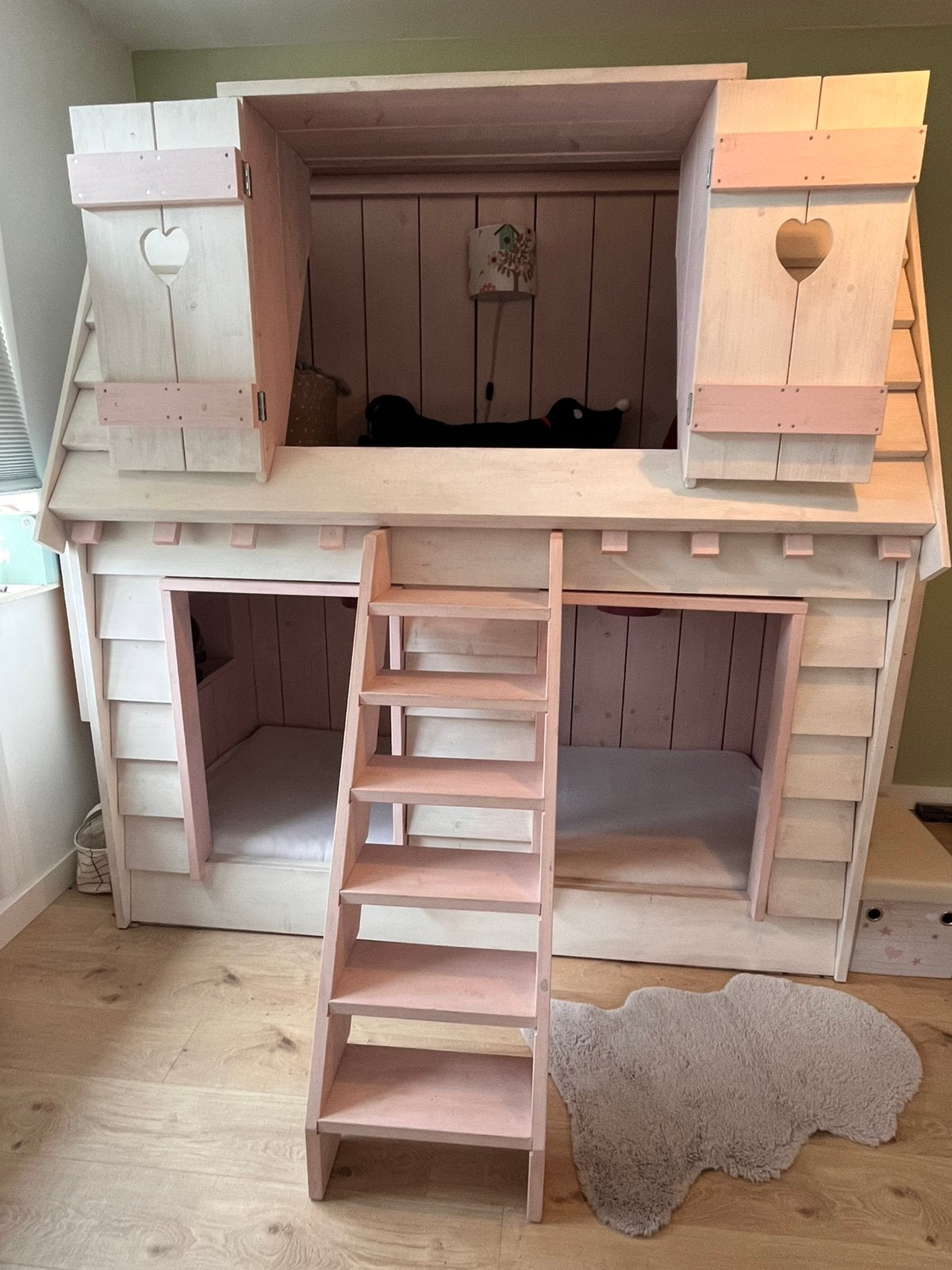 Huisjesbed bed meisje, Kinderen en Baby's, Ophalen, Gebruikt, Stapelbed