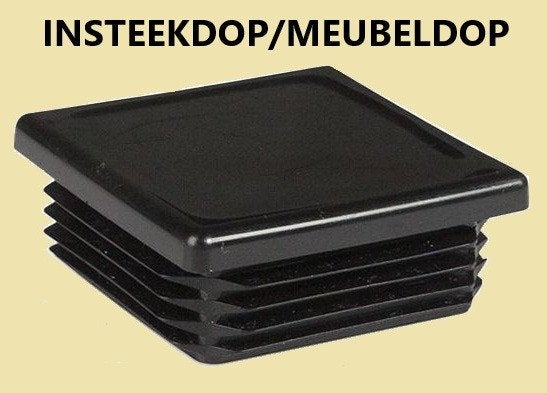 Nieuwe vierkante insteekdoppen tbv koker/poot 40x40mm € 0,95, Ophalen of Verzenden, Nieuw, Overige typen