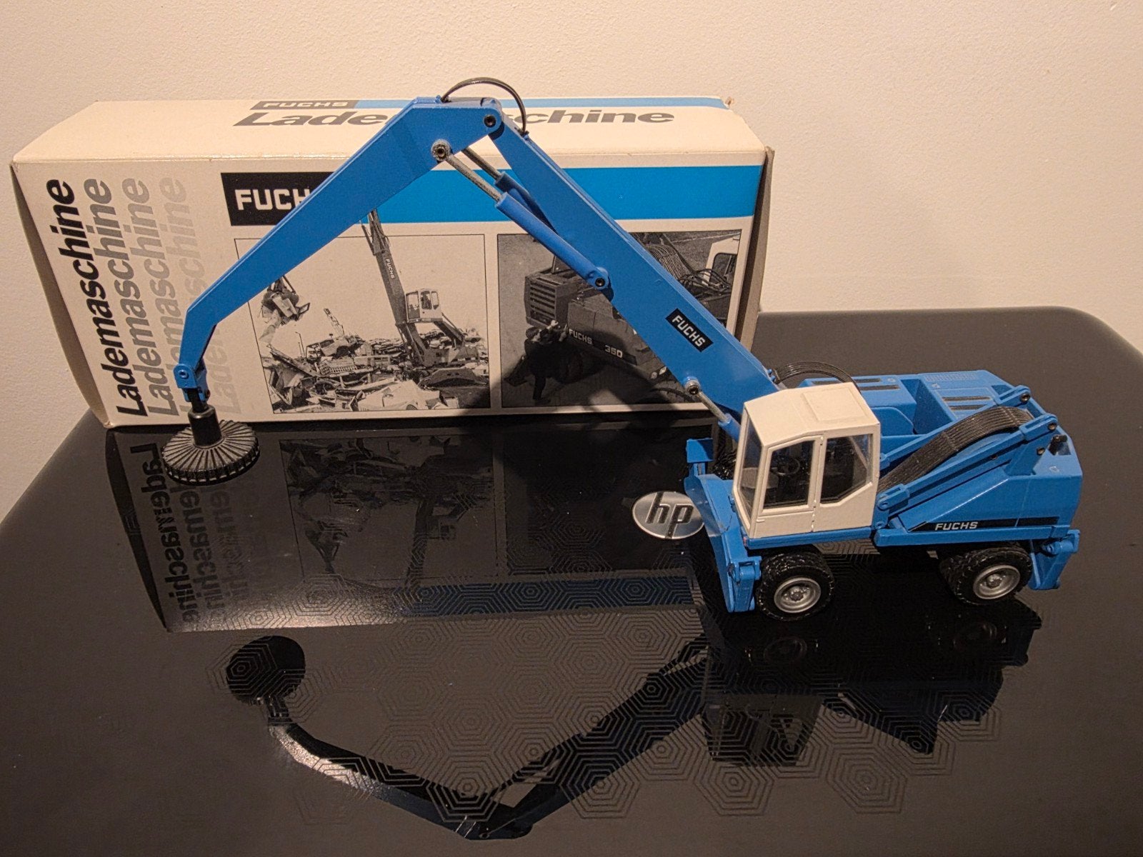 Conrad 1:50 Fuchs 350 Magneet Kraan - Zo goed als nieuw, Overige merken, 1:50 of kleiner, Overige typen, Ophalen of Verzenden