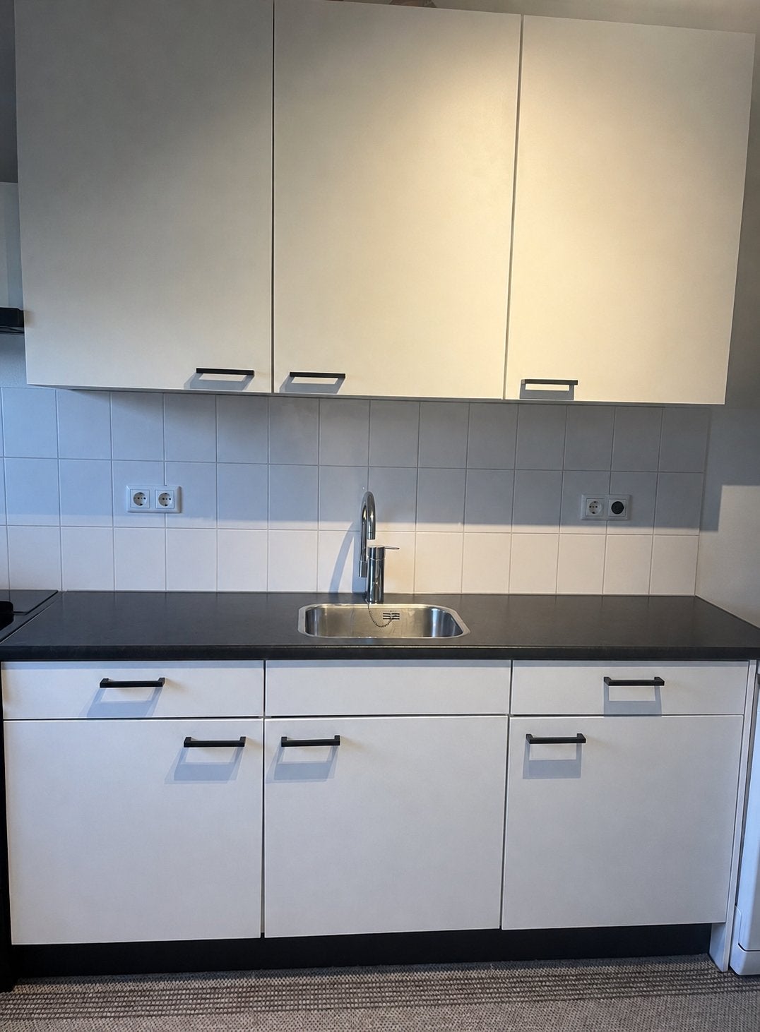 Moderne Bribus keuken, Huis en Inrichting, Keuken | Complete keukens, Zo goed als nieuw, Wit, Ophalen of Verzenden