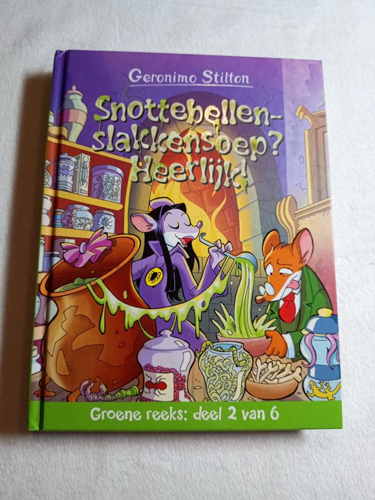 Geronimo Stilton - Snottebellenslakkensoep? Heerlijk!, Fictie algemeen, Geronimo Stilton, Ophalen of Verzenden, Zo goed als nieuw