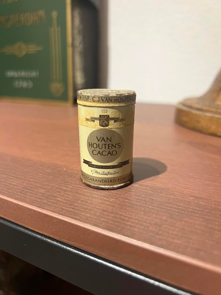 Van Houten cacao monsterblikje, Verzamelen, Blikken, Ophalen of Verzenden, Zo goed als nieuw, Overige