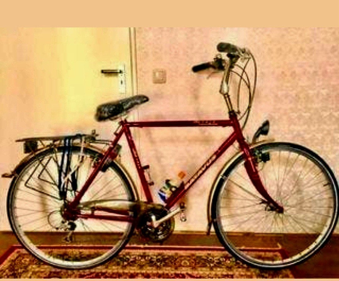 Batavus herenfiets rood 28inch 55cm, Ophalen, Velgrem, Versnellingen, Batavus