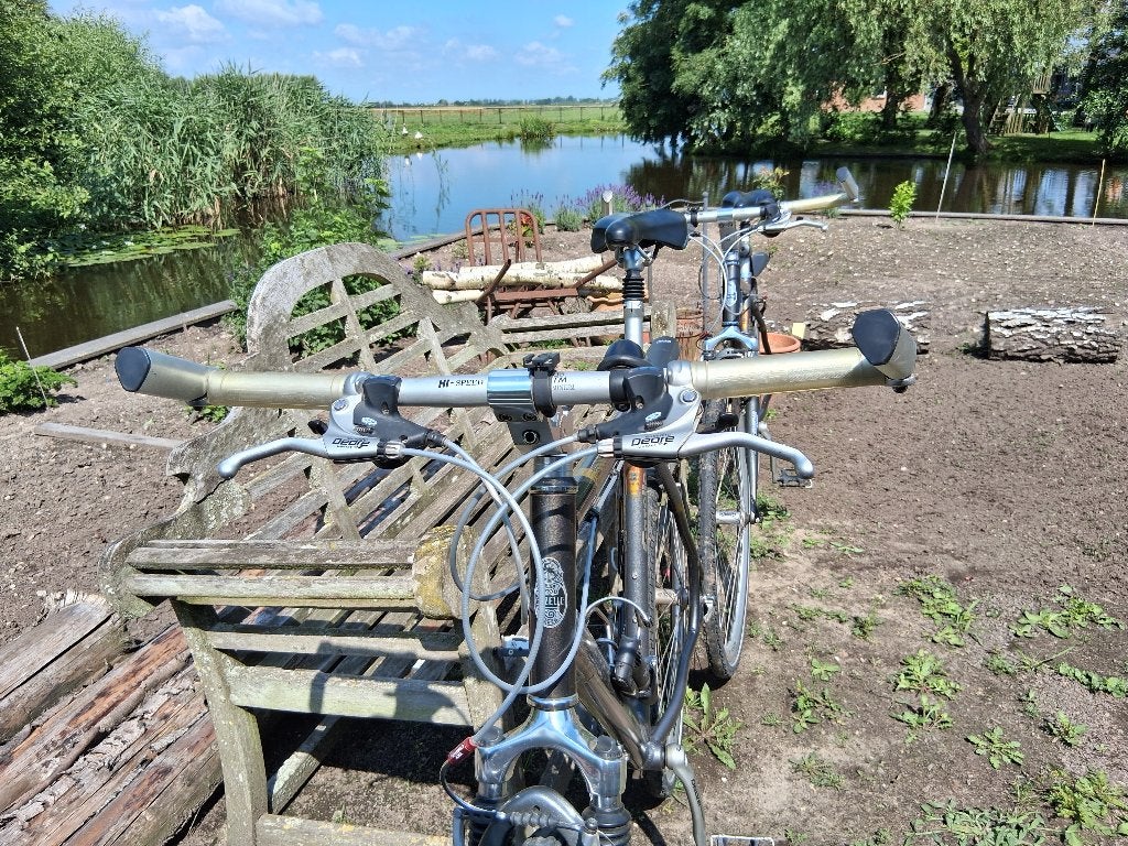 dames en heren sportfiets, Ophalen, Minder dan 10 versnellingen, Velgrem, Zo goed als nieuw