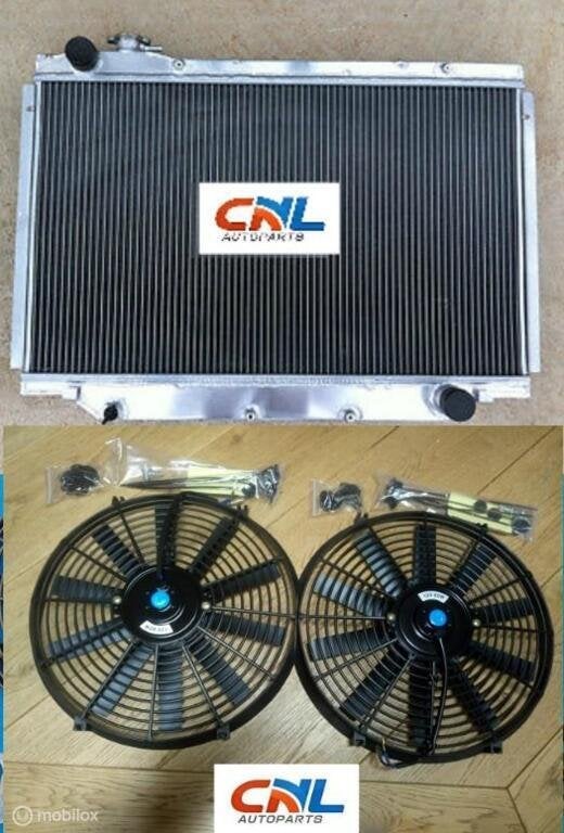 Radiateur+FANS 90-98 Toyota Land cruiser 80 HZJ80 HDJ80 FZJ