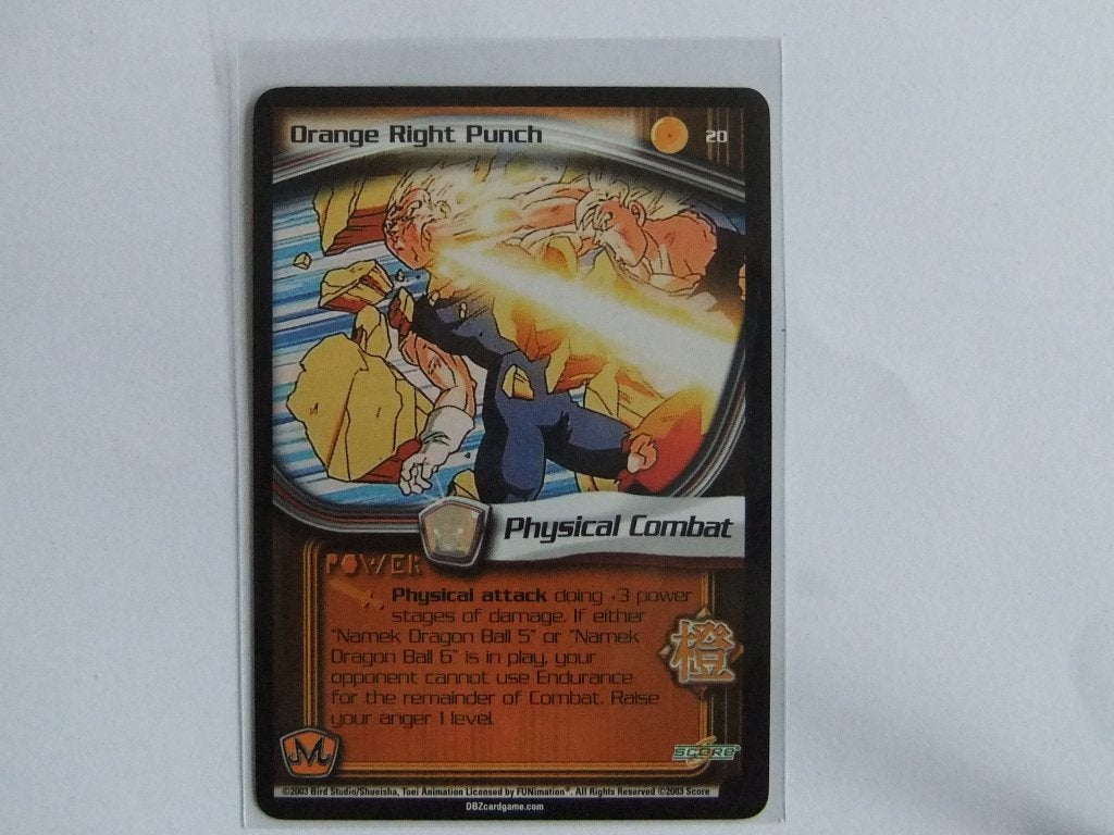 Dragon Ball Z TCG - Orange Right Punch (Foil), Verzenden, Gebruikt, Losse kaart