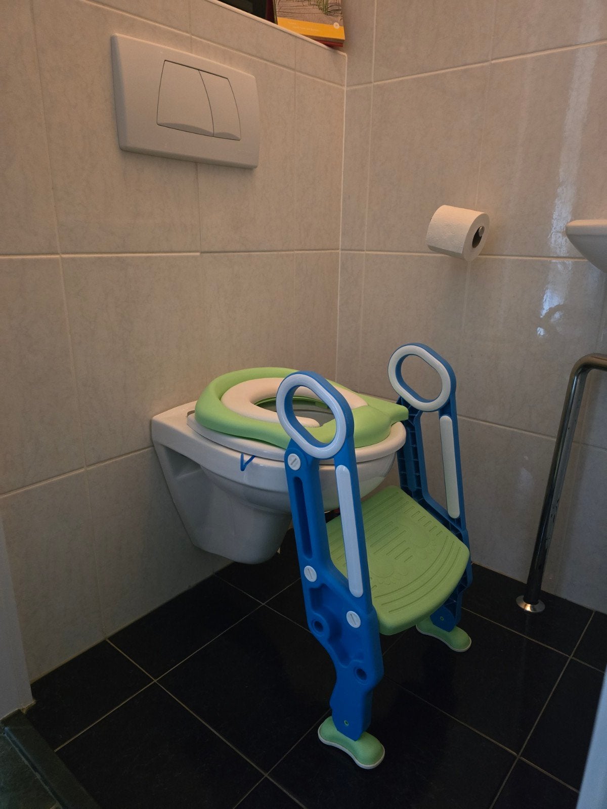 toiletbril verkleiner met trapje, Ophalen, Gebruikt
