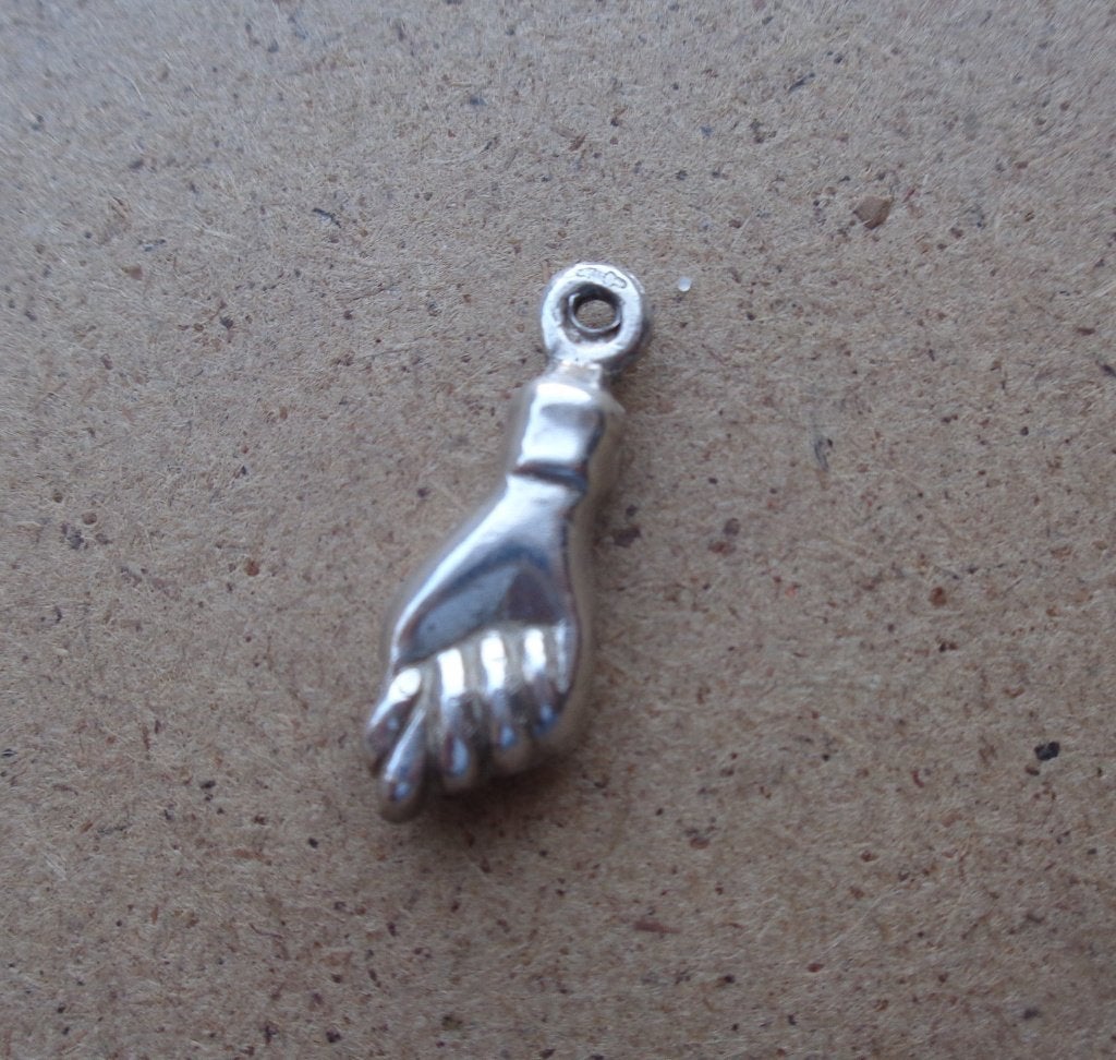 zilveren vintage bedel Fatima hand [963], Overige merken, Verzenden, Zo goed als nieuw, 1 bedel