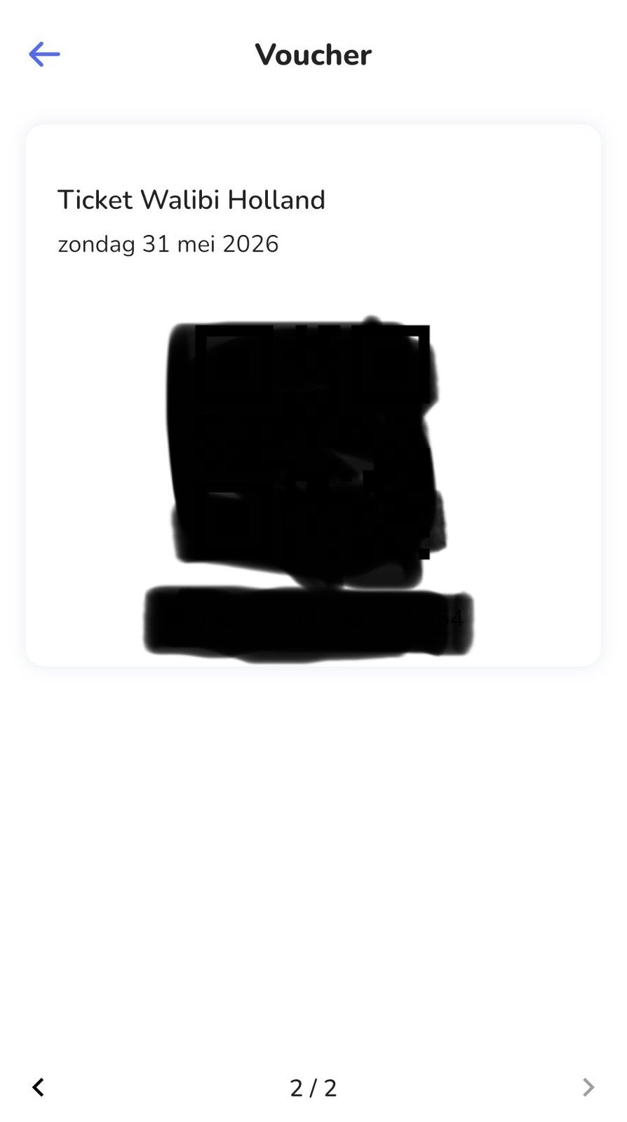 2x Walibi ticket op 31 mei zondag- vaste datum, Twee personen, Ticket of Toegangskaart