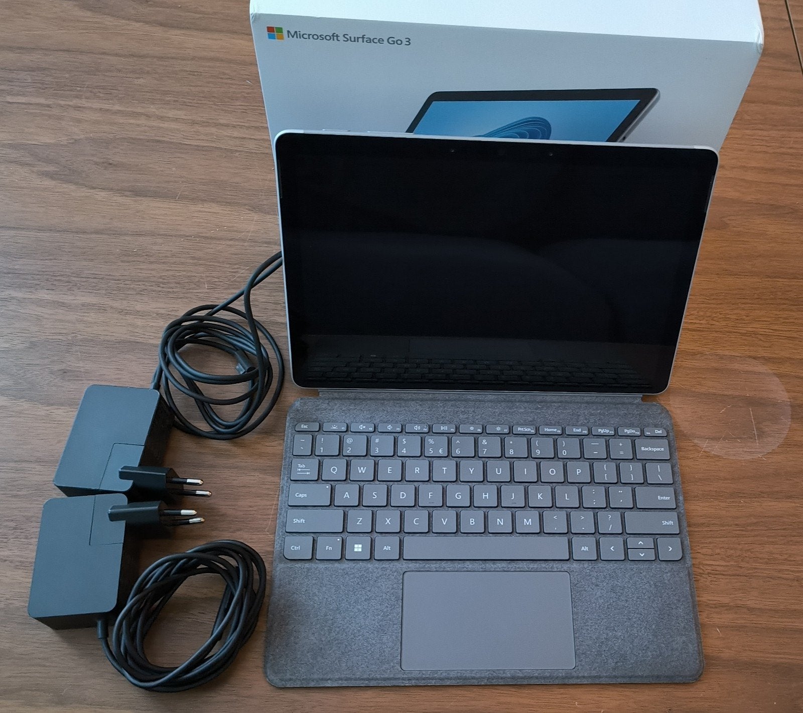 Microsoft Surface Go 3 i3 + accessoires, Qwerty, 8 GB, 11 inch, Met touchscreen