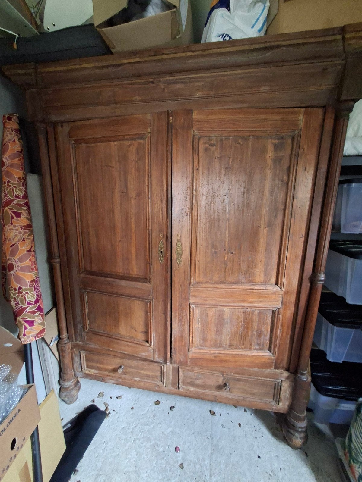mooie grote oude kast, Ophalen
