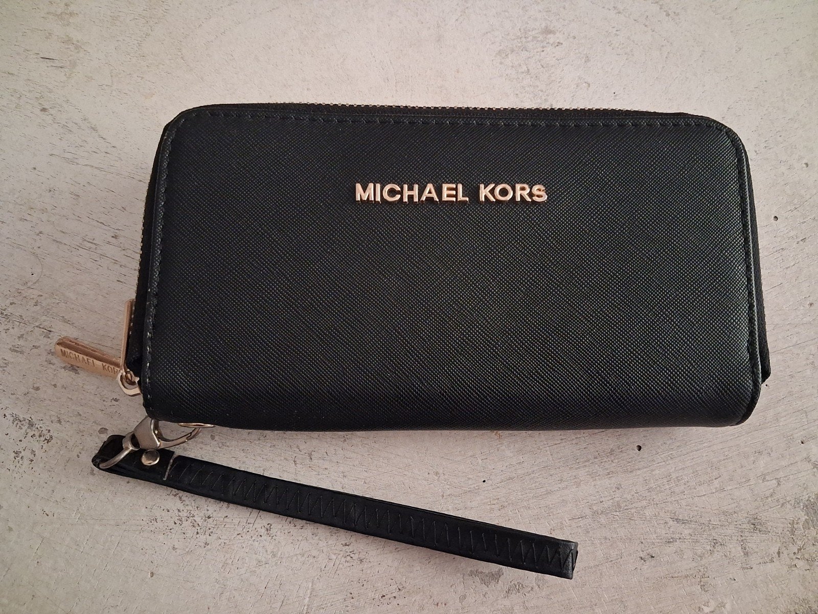 Michael kors portomonnee, Sieraden, Tassen en Uiterlijk, Ophalen, Zo goed als nieuw, Zwart