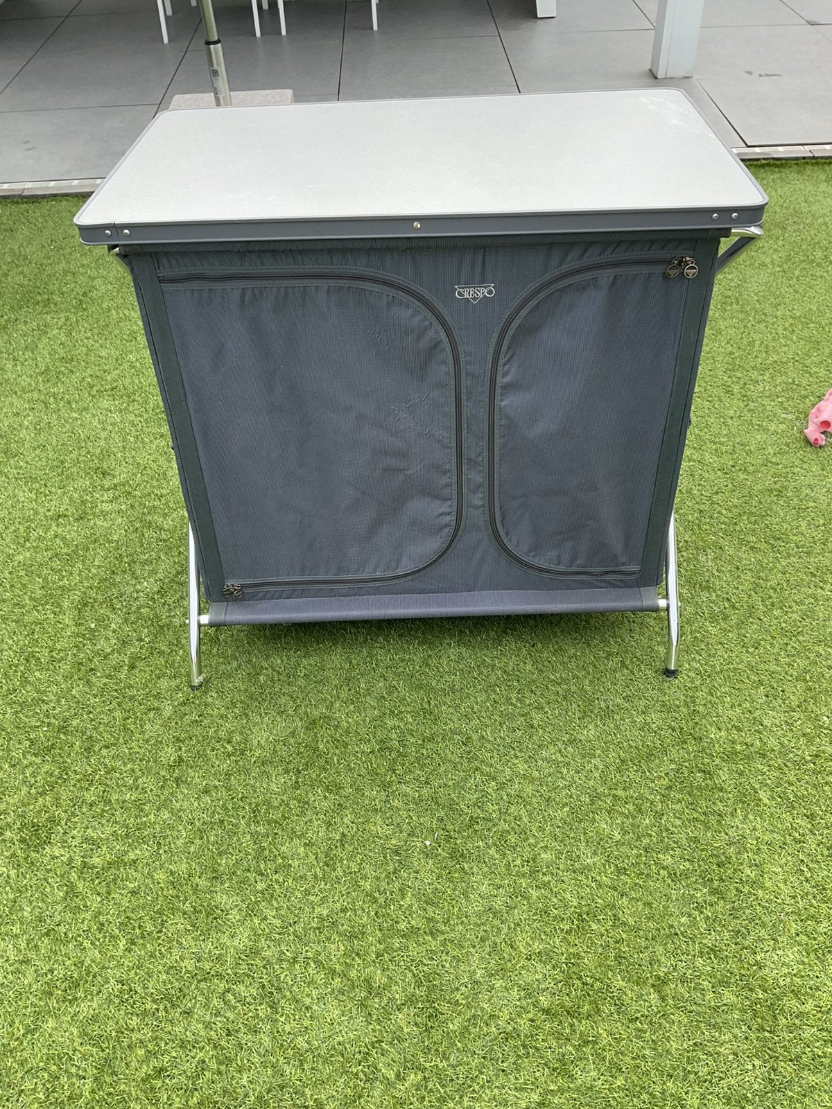 Crespo camping keuken kast 90x55 met blad in opbergtas, Ophalen, Zo goed als nieuw, Campingkast