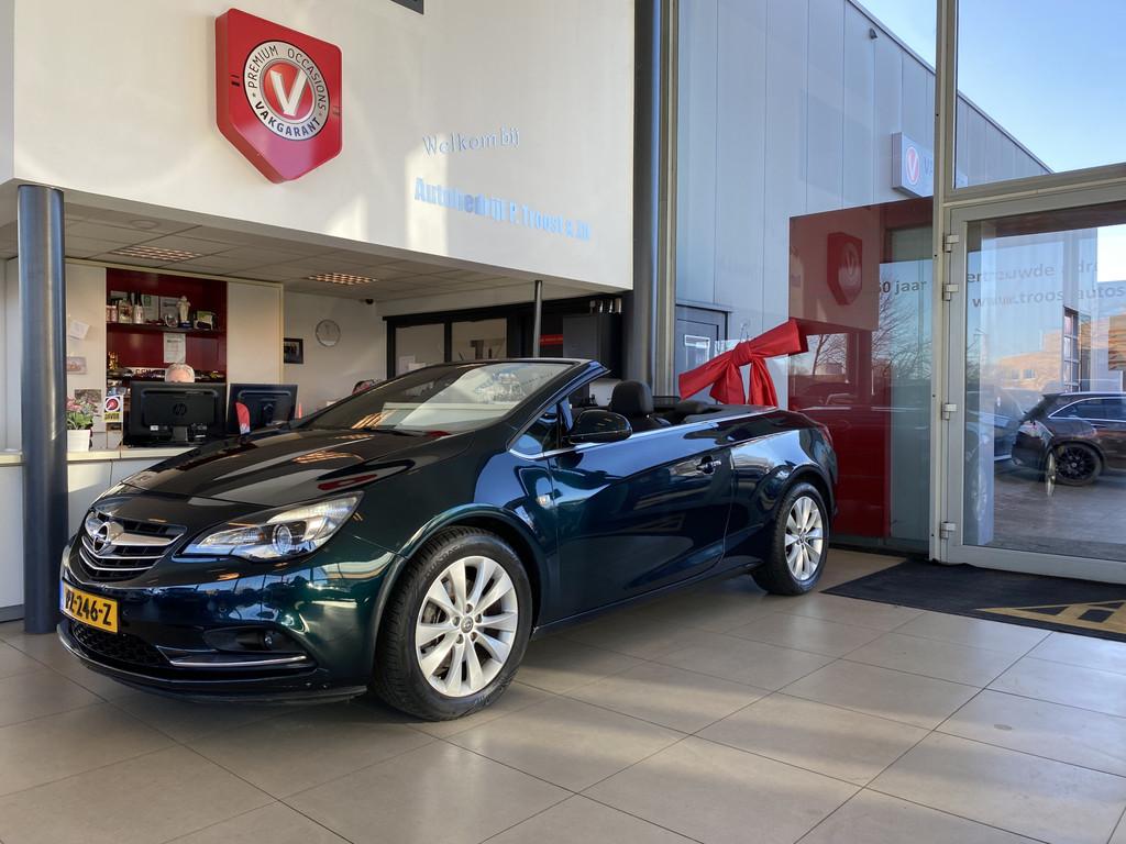 Opel Cascada 1.6 Turbo Cabrio Automaat,Navigatie,Climate&Cru, Auto's, Gebruikt, 4 cilinders, 4 stoelen, Leder en Stof