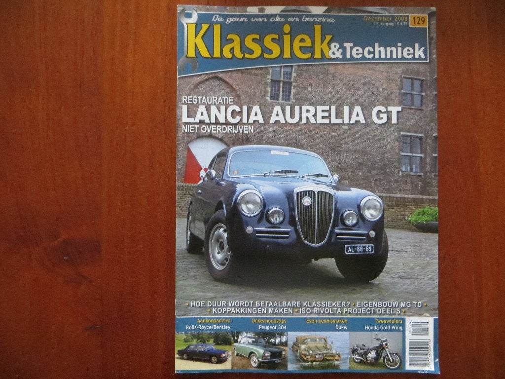 Klassiek & Techniek 129: Lancia Aurelia GT, Rolls-Royce, Ophalen of Verzenden, Nieuw, Peugeot