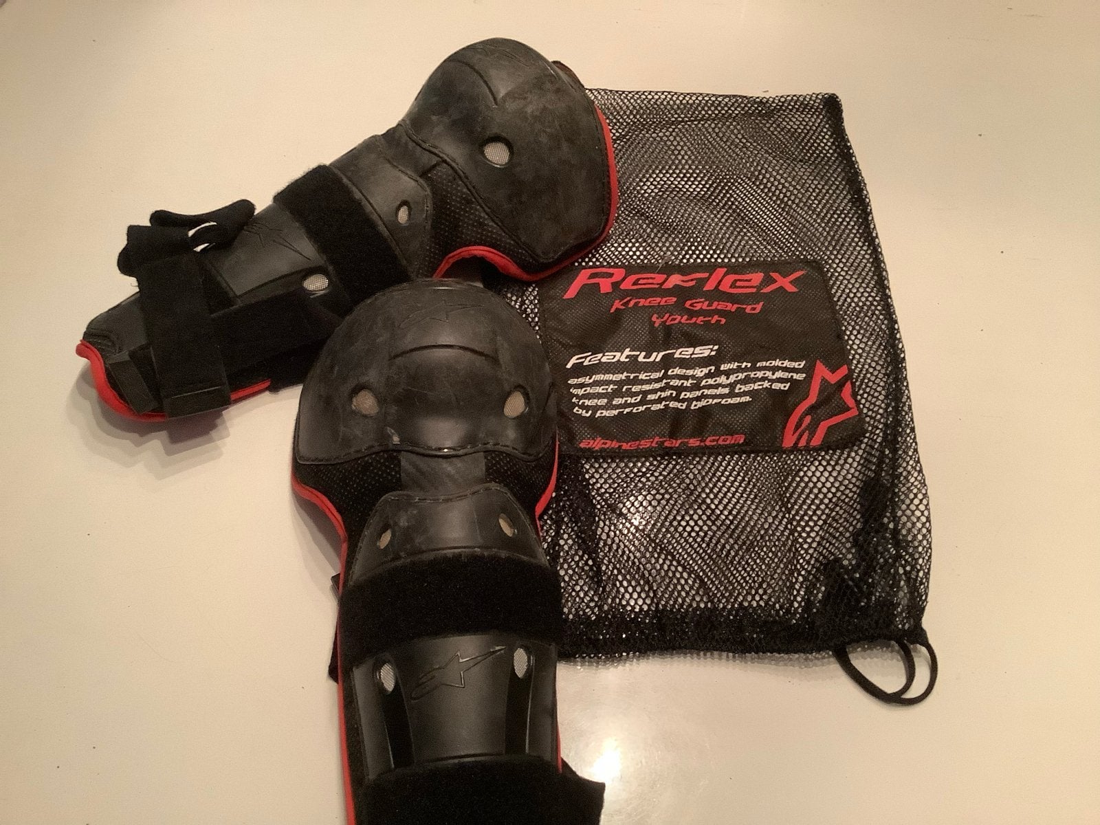 Alpinestars Reflex Kniebeschermers kinderen, Ophalen of Verzenden, Gebruikt
