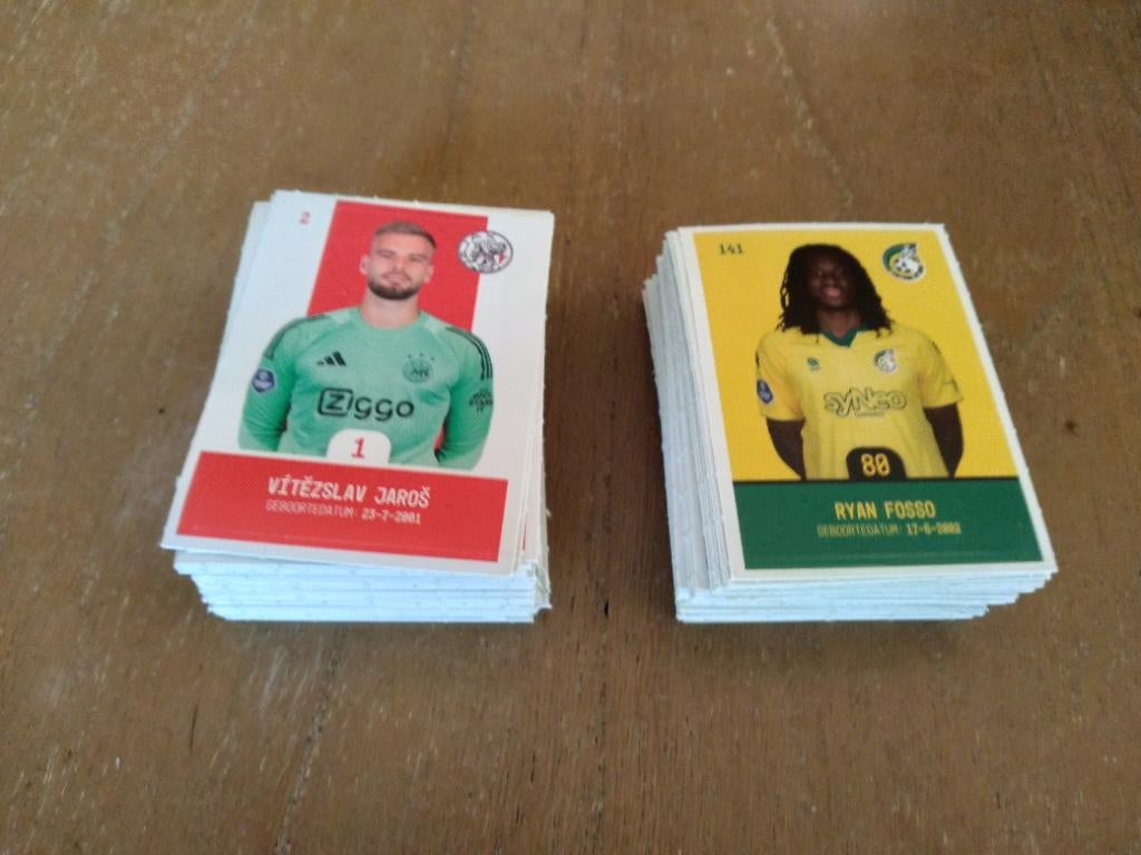 Heel veel dubbele Voetbalplaatjes plus, Plus, Ophalen of Verzenden