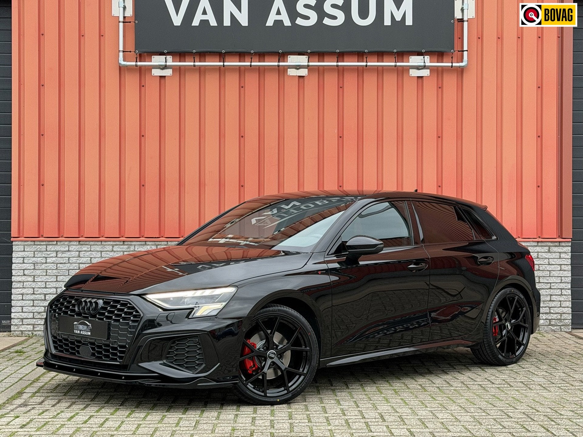 Audi A3 Sportback 35 TFSI 3x S-Line Carplay PDC ACC DAB 19"R, Auto's, Dealer onderhouden, 150 pk, Leder en Stof, Zwart