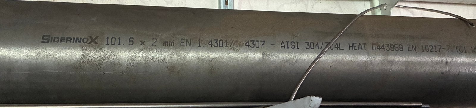 Rvs 304 buis 4” / 101.6 x 2mm wanddikte 2,21m1 lang, Ophalen, Nieuw, Overige metalen