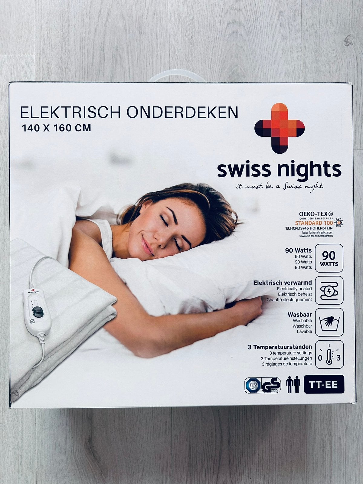 Nieuw Swiss Nights Elektrische Deken 140x160 cm 2-Persoons, Wit, Ophalen of Verzenden, 160 cm, Nieuw